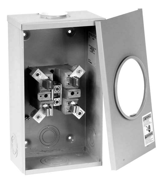 Rectangular Meter Base Meter Base 4 Jaw Socket – Intellimeter Canada Inc.
